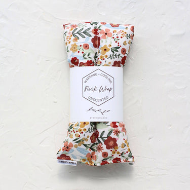 Neck and Body Wrap - Hot Cold Weighted Rice  Bag Fall Floral