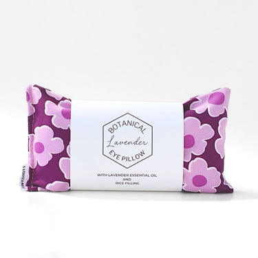 Relaxing Lavender Eye Pillow - Purple Flowers