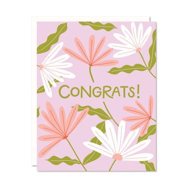 Floral Congrats - Congratulations Card