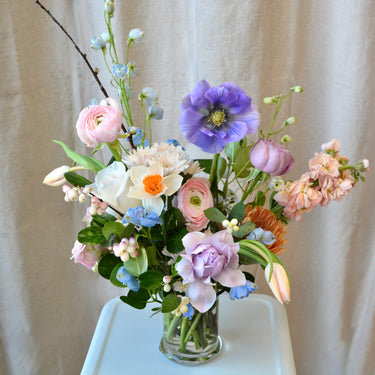 Seasonal Pastel Dream: A Celebration of Local Blooms